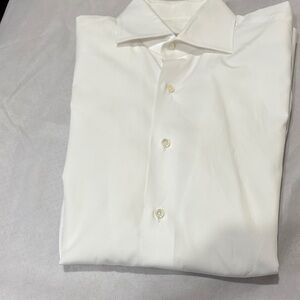 Elegant White Men's Dress Shirt